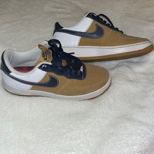 NIKE AIR FORCE PHILADELPHIA XXV DIAMOND WHEAT/ NAVY 315122-741 MEN'S US SIZE 8